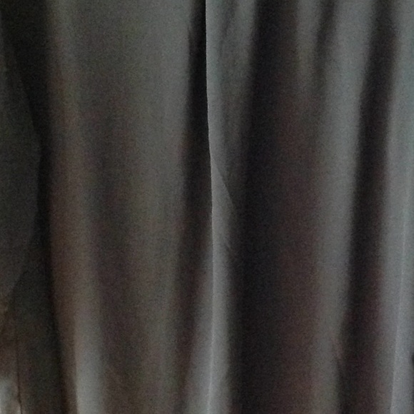 NY Collection Black Assymetrical Draped Blouse - Picture 6 of 14